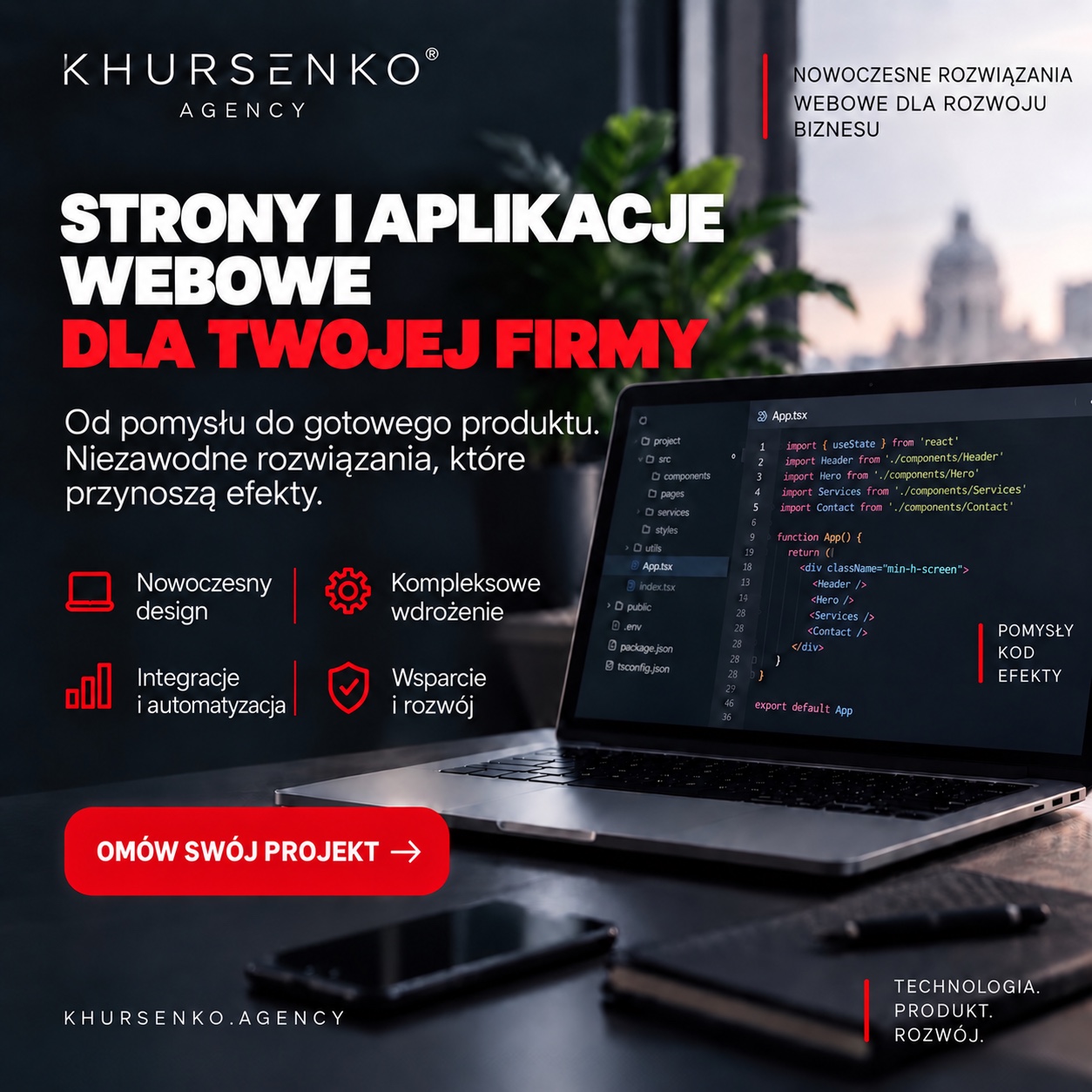 Strony i aplikacje webowe dla Twojej firmy Strony i aplikacje webowe dla Twojej firmy